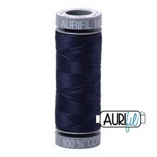 Aurifil Mako Cotton 28wt 110 yds VERY DARK NAVY Photo