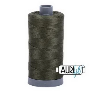 Cotton Mako Thread 28wt 820yd 6ct DARK GREEN BOX06 Photo
