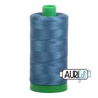 Cotton Mako Thread 40wt 1000m 6ct SMOKE BLUE BOX06 Photo