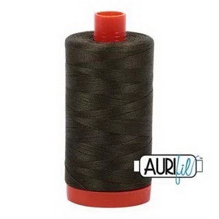 Cotton Mako Thread 50wt 1300m 6ct DARK GREEN BOX06 Photo