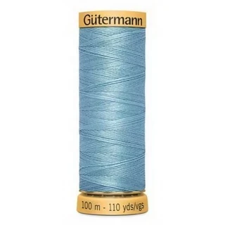 Gutermann Natural Cotton 50wt 100M - Blue Aqua (Box of 3) Photo