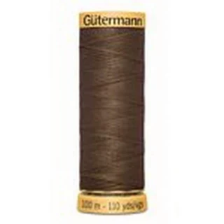Gutermann Natural Cotton 50wt 100M -Dark Brown (Box of 3) Photo