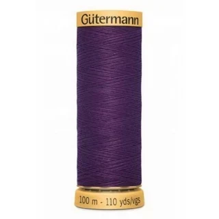 Gutermann Natural Cotton 50wt 100M -Eggplant (Box of 3) Photo