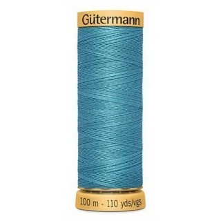 Gutermann Natural Cotton 50wt 100M - Teal Blue (Box of 3) Photo