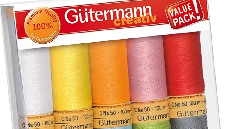 Gutermann Natural Cotton 50wt 100M -Tan (Box of 3) Banner Photo