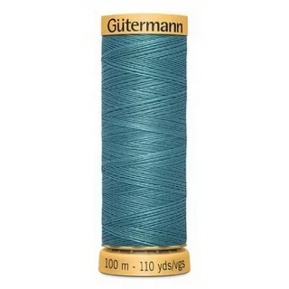 Gutermann Natural Cotton 50wt 100M - Very Dark Turquoise (Box of 3) Photo