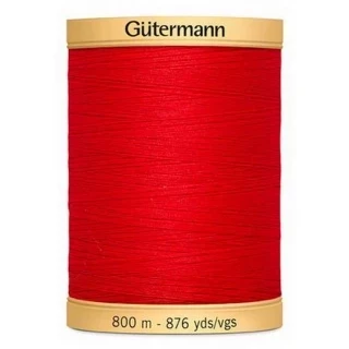 Gutermann Cotton 50 800m 876yd Solid - Red (Box of 3) Photo