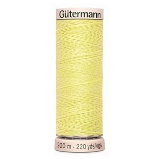 Gutermann Natural Cotton 60wt 200m- LIGHT YELLOW (Box of 5) Photo