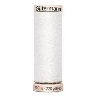 Gutermann Natural Cotton 60wt 200m- WHITE (Box of 5) Photo