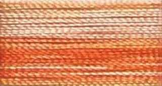 V13 - Floriani Variegated Embroidery Thread, Orange Stripe, 1,100yd spool Photo