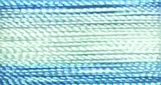 V22B - Floriani Variegated Embroidery Thread, Baby Blue Stripe, 1,100yd spool Photo