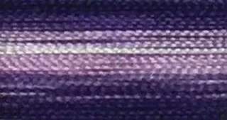 V48 - Floriani Variegated Embroidery Thread, Royal Purple Stripe, 1,100yd spool Photo