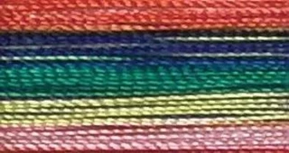 V50 - Floriani Variegated Embroidery Thread, Rainbow, 1,100yd spool Photo