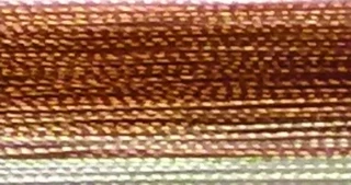 V61 - Floriani Variegated Embroidery Thread, Tan Stripe, 1,100yd spool Photo