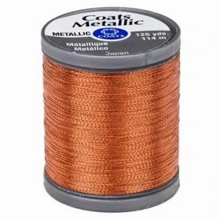 Coats & Clark Coats Metallic 125yd  Copper   (Box of 3) Photo