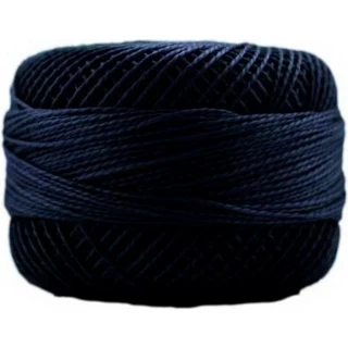 Perle Cotton Sz8 10gm 10ct VERY DARK NAVY BOX10 Photo