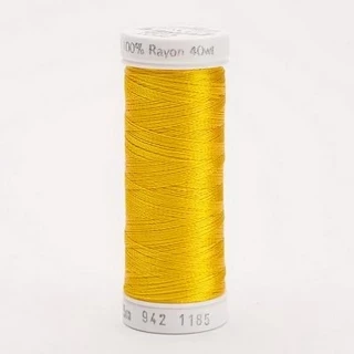 Rayon Thread 40wt 250yd 3 Count GOLDEN YELLOW Photo