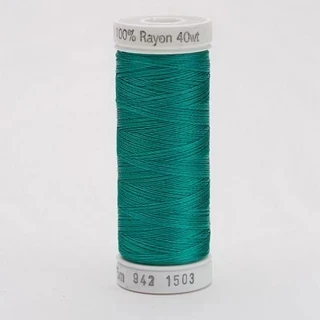 Rayon Thread 40wt 250yd 3 Count GREEN PEACOCK Photo