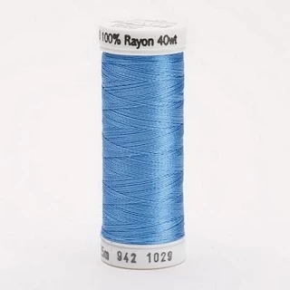 Rayon Thread 40wt 250yd 3 Count MEDIUM BLUE Photo