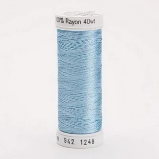 Rayon Thread 40wt 250yd 3 Count MEDIUM PASTEL BLUE Photo