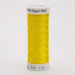 Rayon Thread 40wt 250yd 3 Count MIMOSA YELLOW Photo