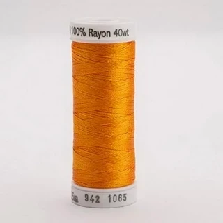 Rayon Thread 40wt 250yd 3 Count ORANGE YELLOW Photo