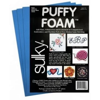 Sulky Puffy Foam 2mm Royal Blue 3 pack Photo