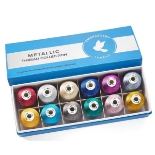 Eversewn ES-MET Lustrous Metallic Thread Set - 12 spools Photo