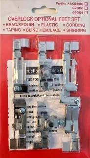 Juki MO-50E and MO-80CB 6 Piece Presser Foot Kit Photo