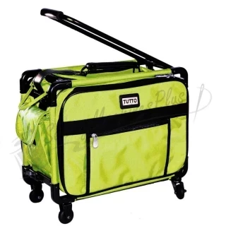 17" Tutto Small Carry-On Luggage on Wheels - LIME Photo