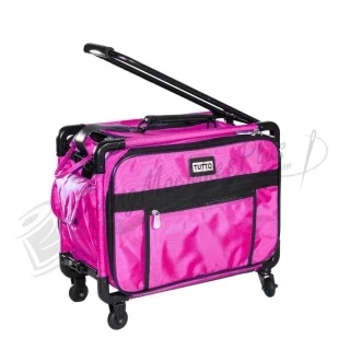 17" Tutto Small Carry-On Luggage on Wheels - PINK Photo