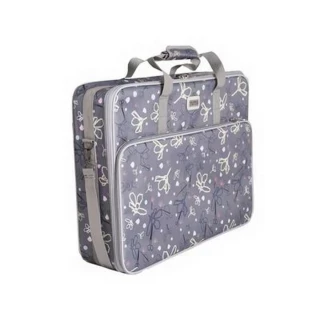 Tutto Large 26 inch Embroidery Module Bag Silver with Daisies Photo