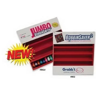 Grabbit Sewing Tools Jumbo Bobbinsaver 2-Red Square Photo