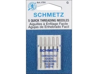 Schmetz Self/Quick Threading Needle 5PK - Size 80/12 Photo