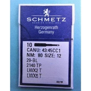 Schmetz LWX6T sz80/12 10/Pkg Photo