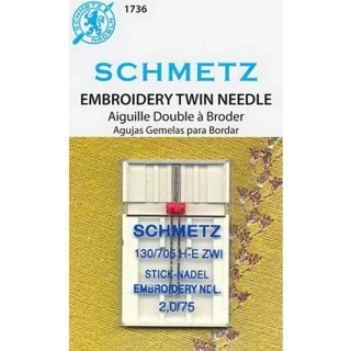 Schmetz Double Emb 1Pack s2.0/75 Photo