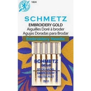 Schmetz Gold Embroidery s11/75 (Box of 10) Photo