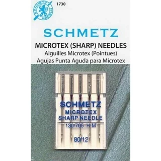 Schmetz Microtex 5 Pack sz12/80 Photo