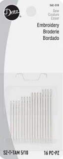 Dritz Hand Needles-Embroidery Sz5/10 (Box of 6) Photo