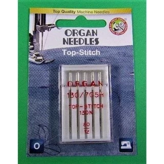 Ndl Organ Top Stitch 80 Card/5 Photo