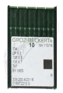 Groz-Becker Needles Size 110/18 (135x7) 10pk Photo