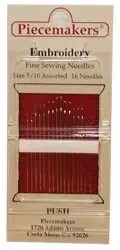 Piecemakers 16 pk. of Embroidery 5/10 Assorted Needles Photo