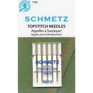 Schmetz Topstitch 5pk sz12/80 BOX10 Photo