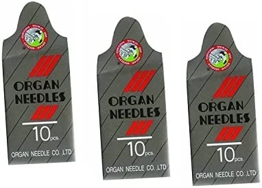 Organ Titanium Ball Point Embroidery Needles - 10 pack sz 90/14 (6689) Banner Photo