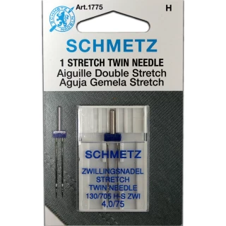 Schmetz Stretch Twin Needle - Size 4.0/75 Photo