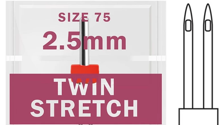 Klasse Twin Stretch Needle - Size 75/2.5 Banner Photo