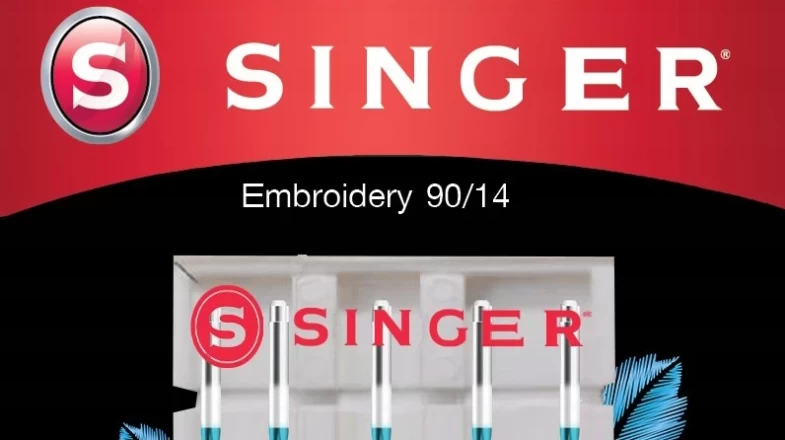 Singer Embroidery Needles - Size 90/14 Banner Photo