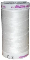 Silk Finish Cotton 50wt, 547 yards-Color-2000-White Photo
