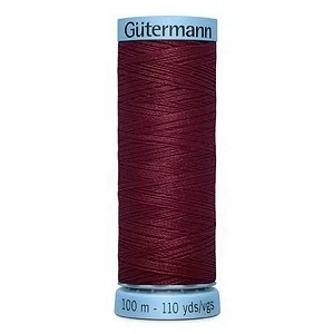 Pure Silk Thread 100m 3ct- Burgundy Photo