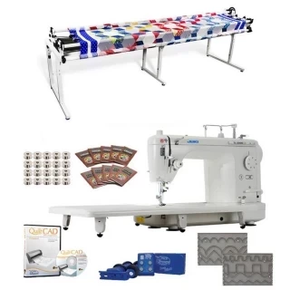 Juki TL-2000Qi Long Arm, Grace Continuum II 8ft Quilting Frame, Stitch Regulator & More Photo